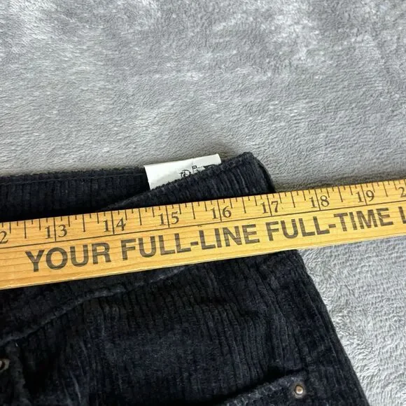 LEVI'S 711 Corduroy Pants Womens 32x30 Black Skinny New $69.50 - Picture 11 of 13